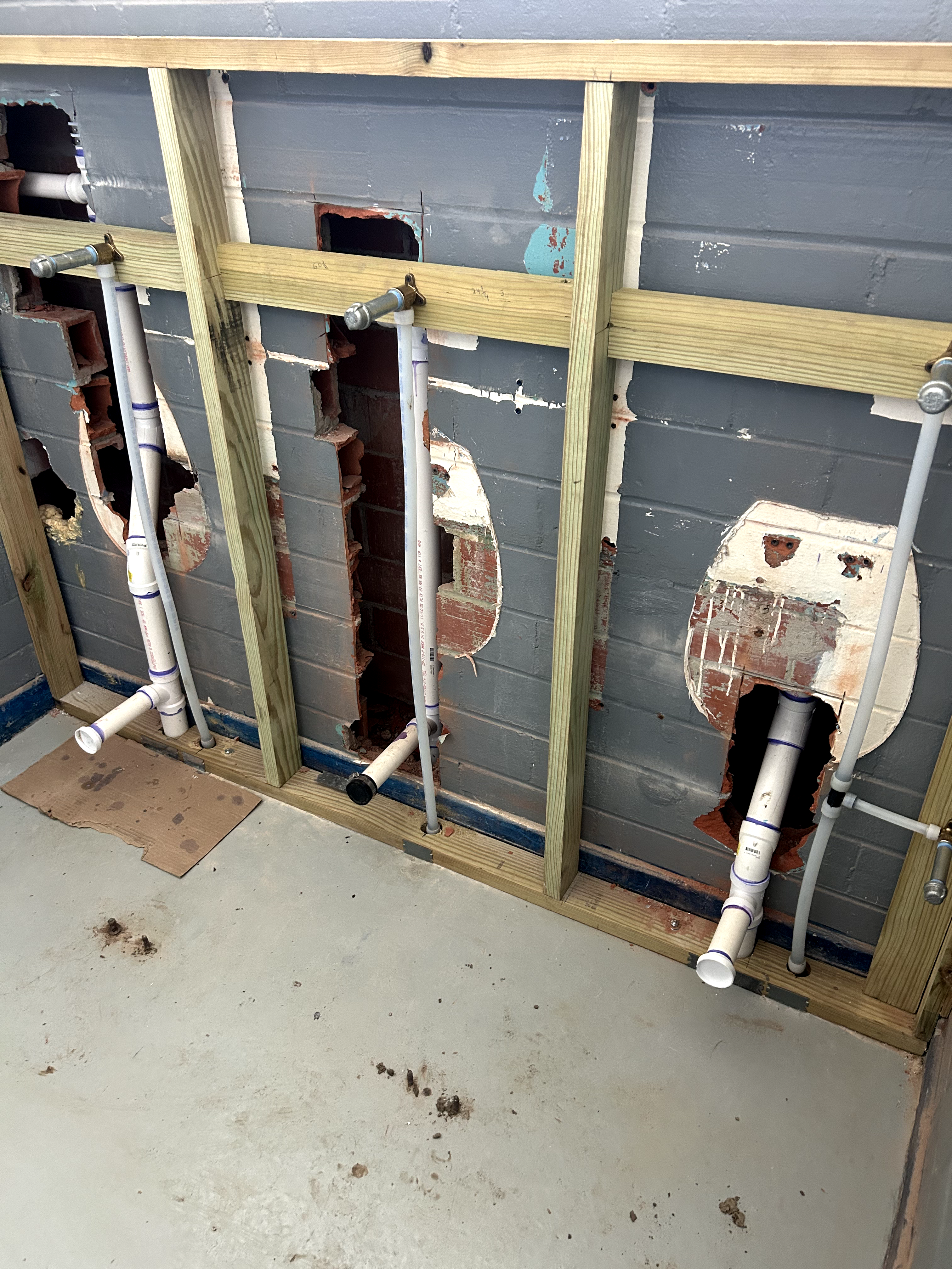 Plumbing project - Custom plumbing line installation