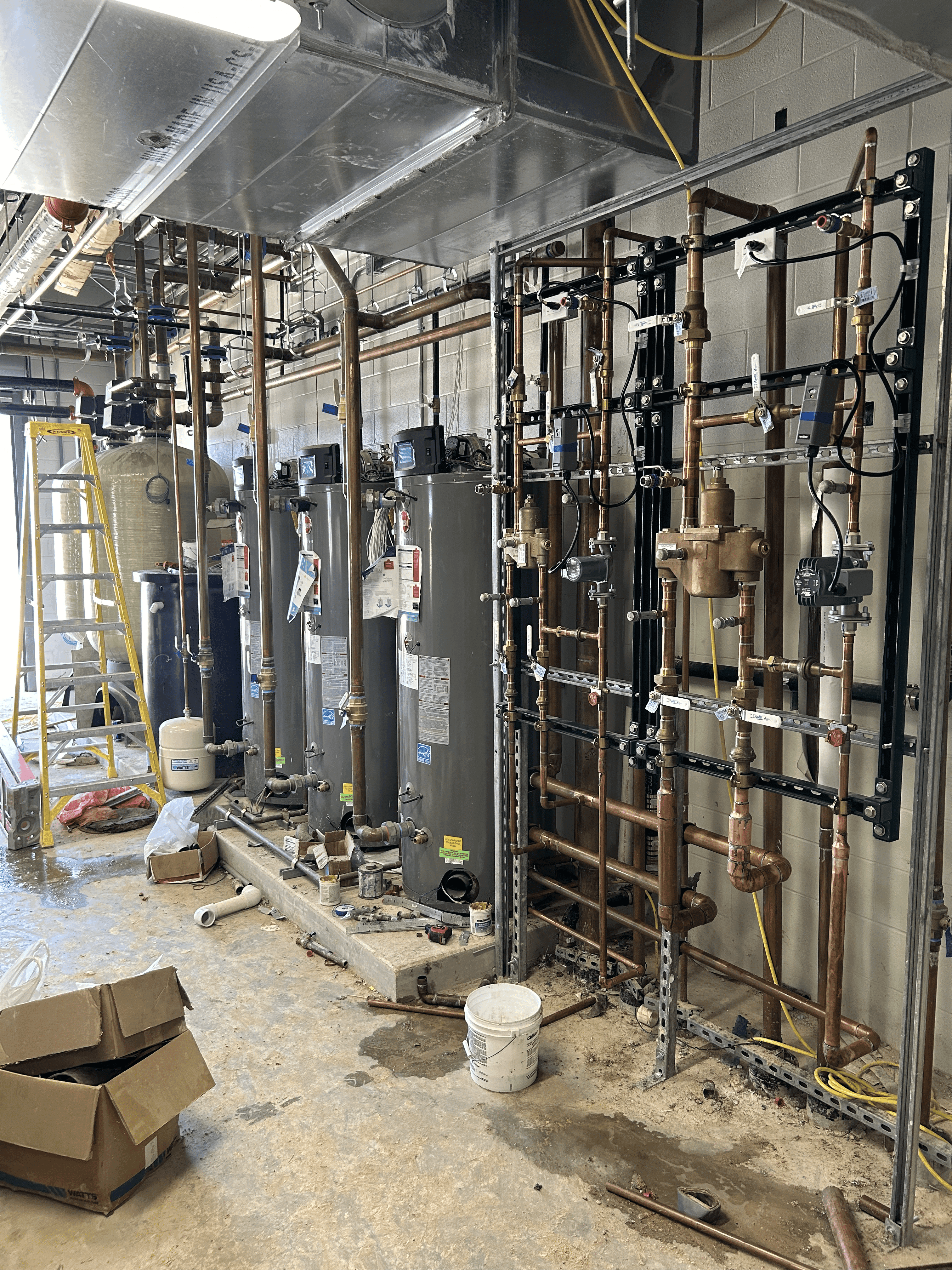 Plumbing project - Residential plumbing rough-in craftsmanship